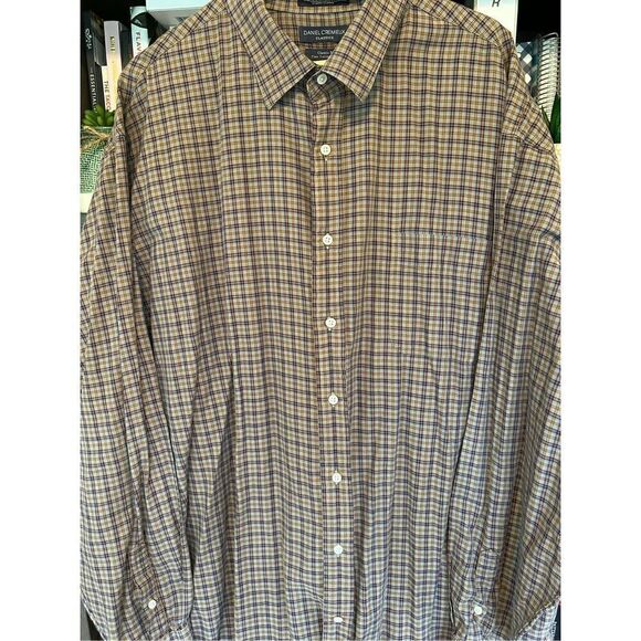 🐿️ Daniel Cremiux Classics Classic Fit Fine Italian Fabric Button Front Top 3XT - Picture 4 of 5